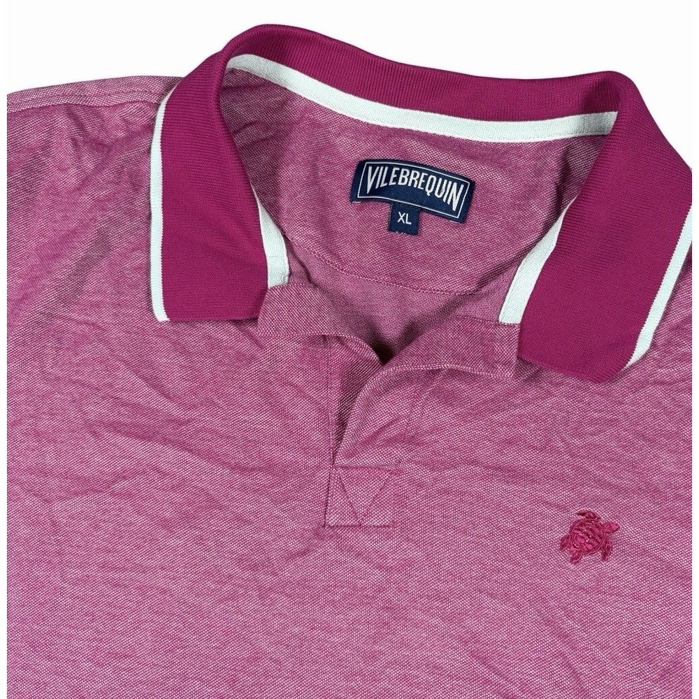 Vilebrequin MSRP $210 Men's Polo Shirt Purple Turtle Sz XL